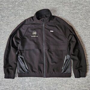 FIGS Sydney Scrubs Jacket Black Womens Small Full Zip Medical Nurse Alchemy LOGO